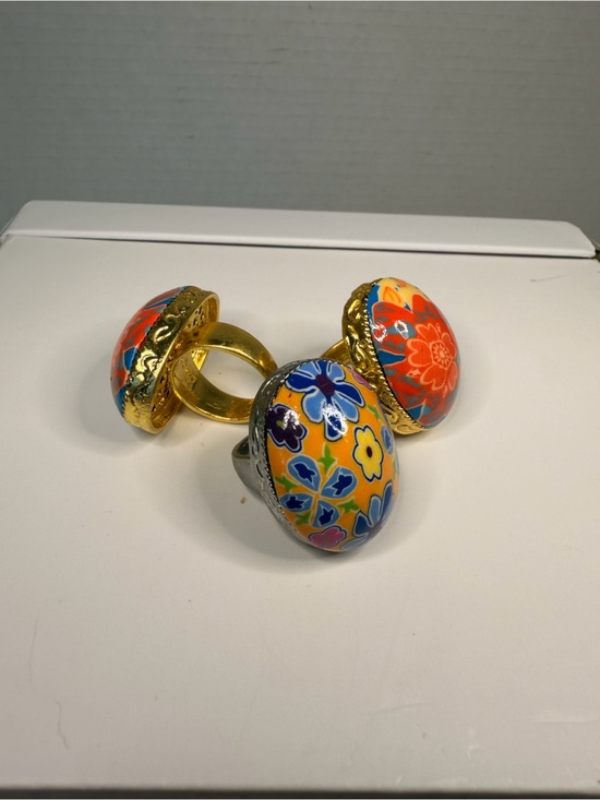 Jewelry - Vera Bradley Floral Enamel
Statement Ring Set